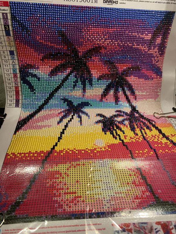 Rainbow and palm trees AH2275 5D Diamond Painting -  –  Five Diamond Painting